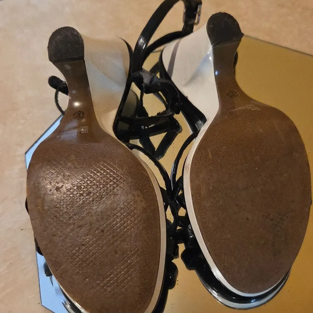 Worthington Black Strappy Heels - Picture 8 of 9